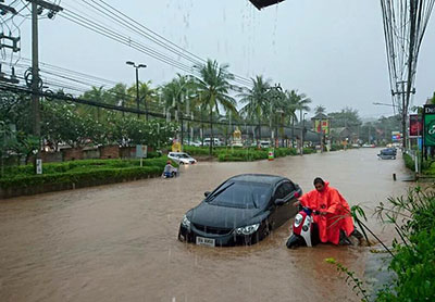 Saison des pluies à koh Samui