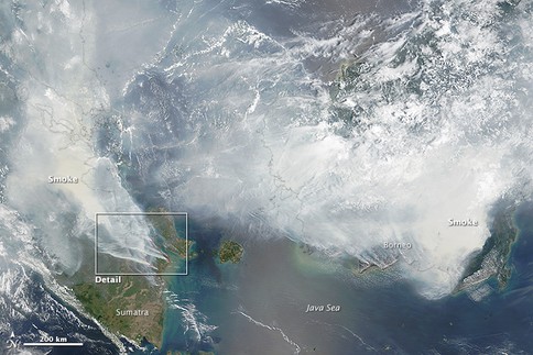 borneo nasa image