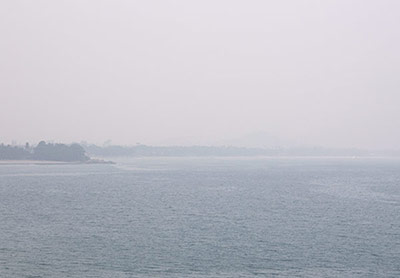 Brouillard de fumée à Koh Samui