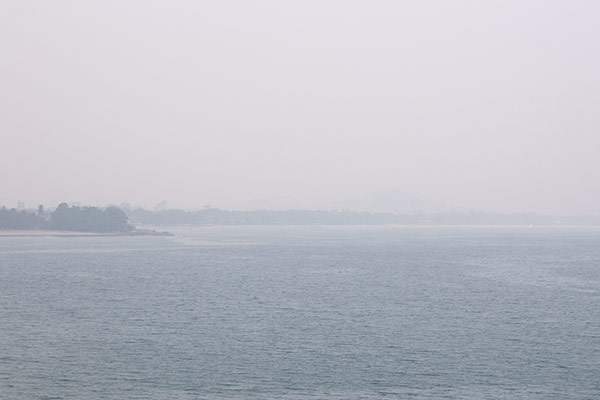 Nuage de fumée à Koh Samui